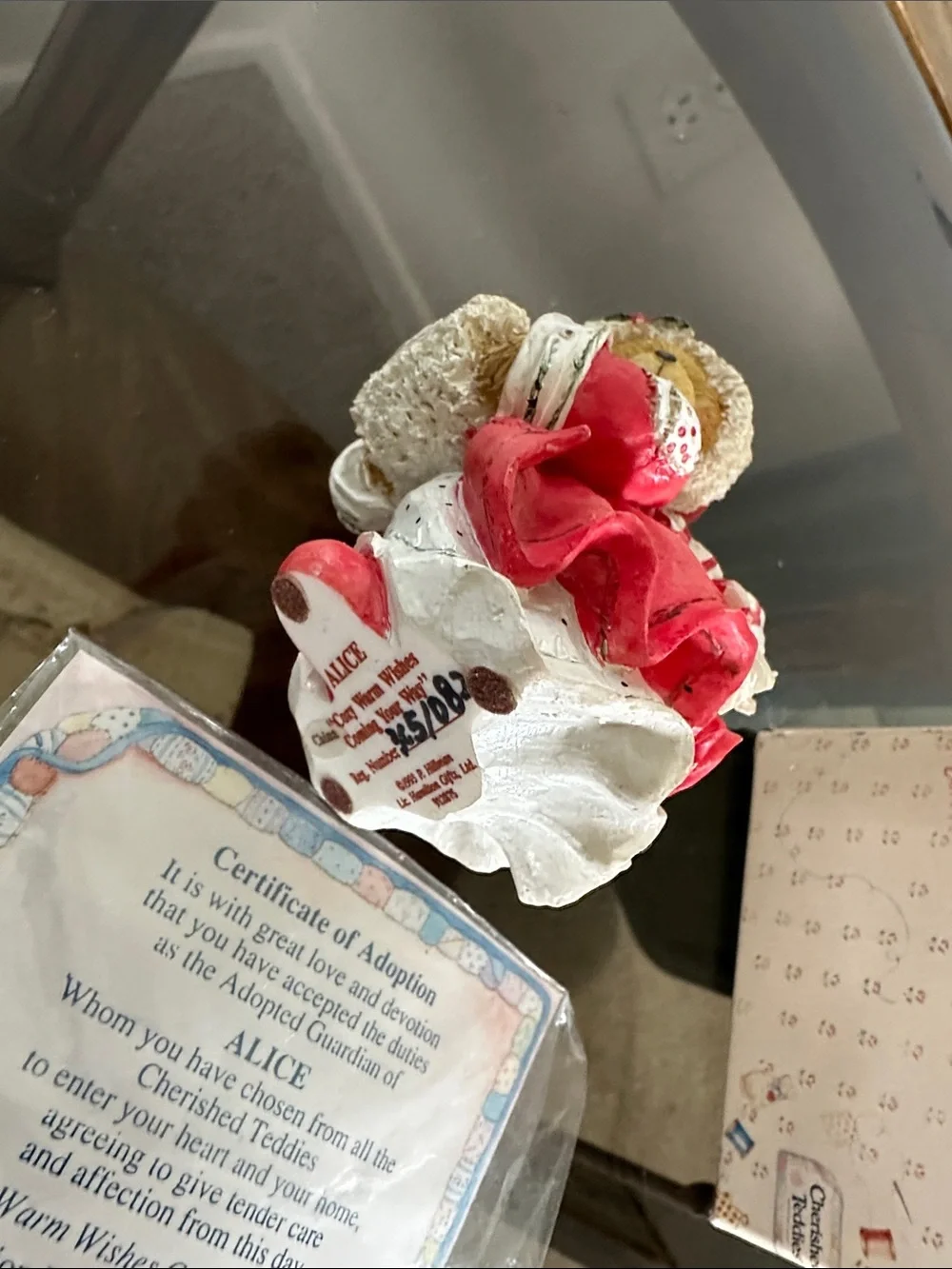 Cherished Teddies Red and White Winter Bear Figurine